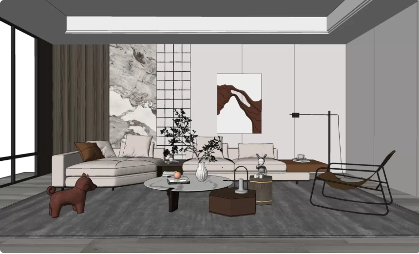 Luxury Living Room — Before