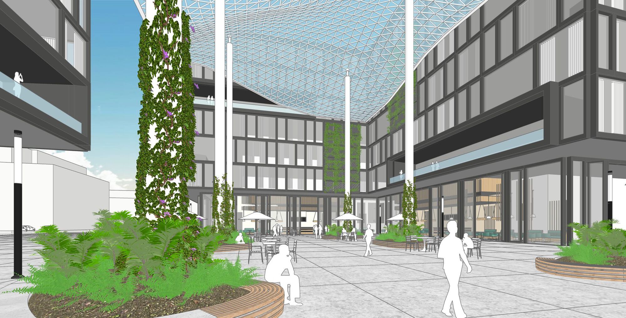 Biophilic Courtyard — Before