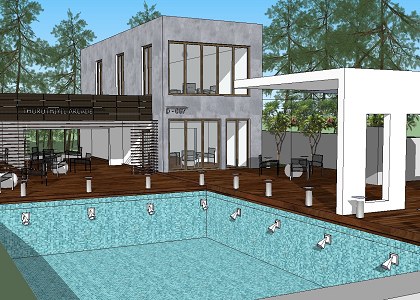 Villa with Pool — Before